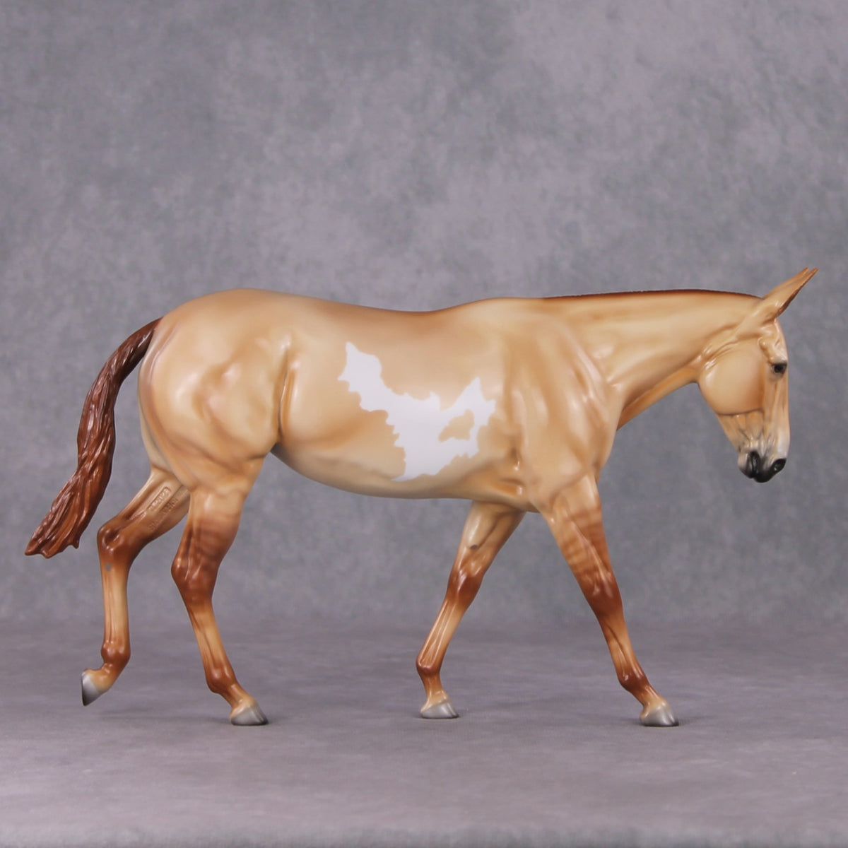 Butterscotch OOAK Red Dun Pinto Mule By Angela Marleau HS24