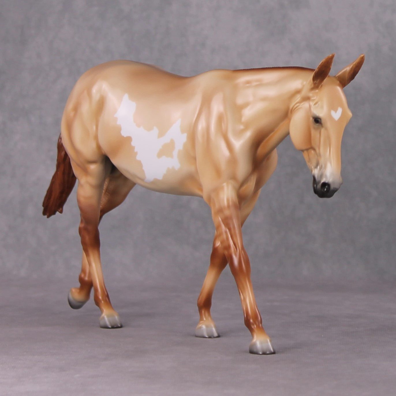 Butterscotch OOAK Red Dun Pinto Mule By Angela Marleau HS24
