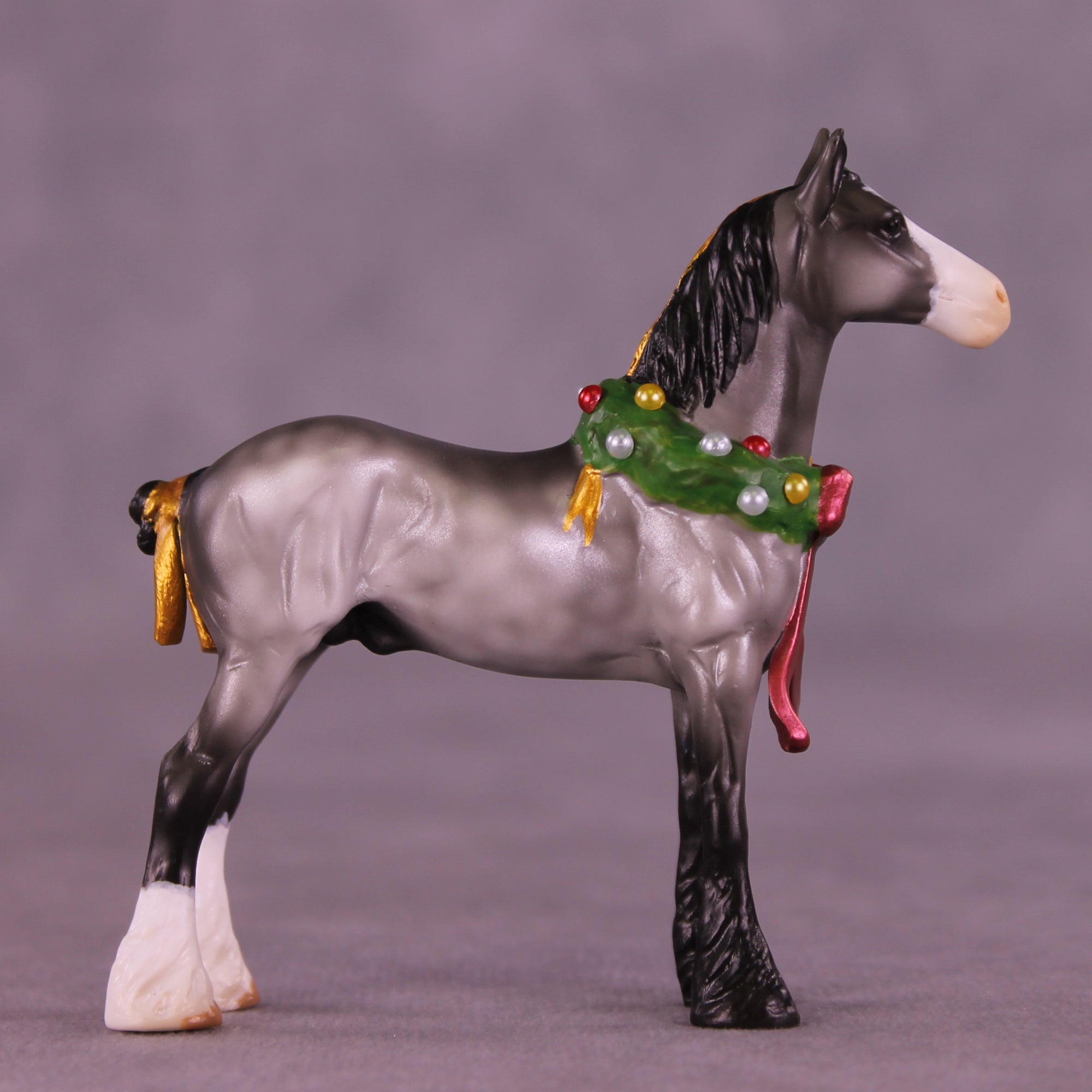 Jingle Bells OOAK EFCM Chip Standing Drafter by Kristen Cermele GS1225