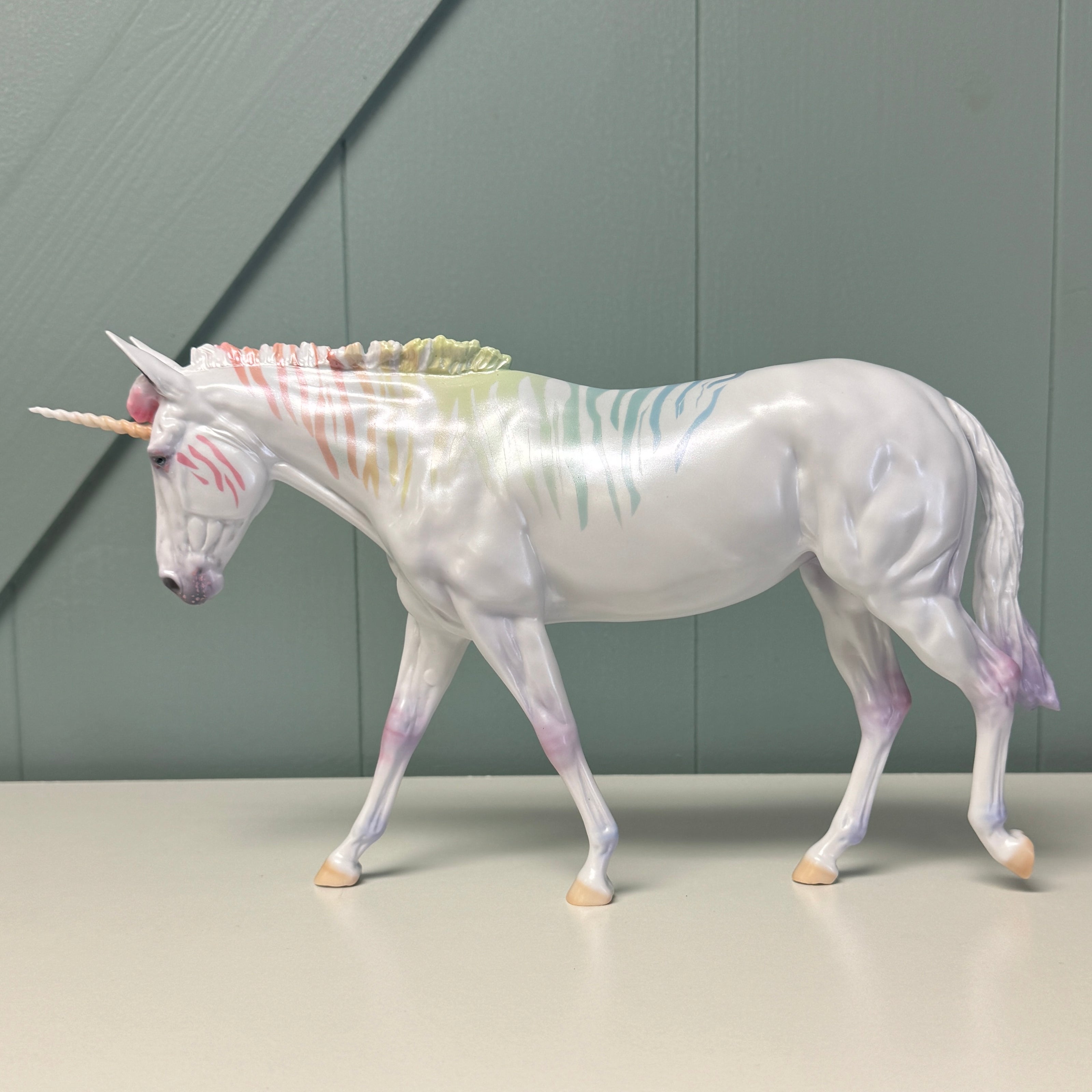 The Squad LE-15 2024 Events Volunteer Model Pastel Zebra Unicorn Mule By Ashley Palmer & Ellen Robbins