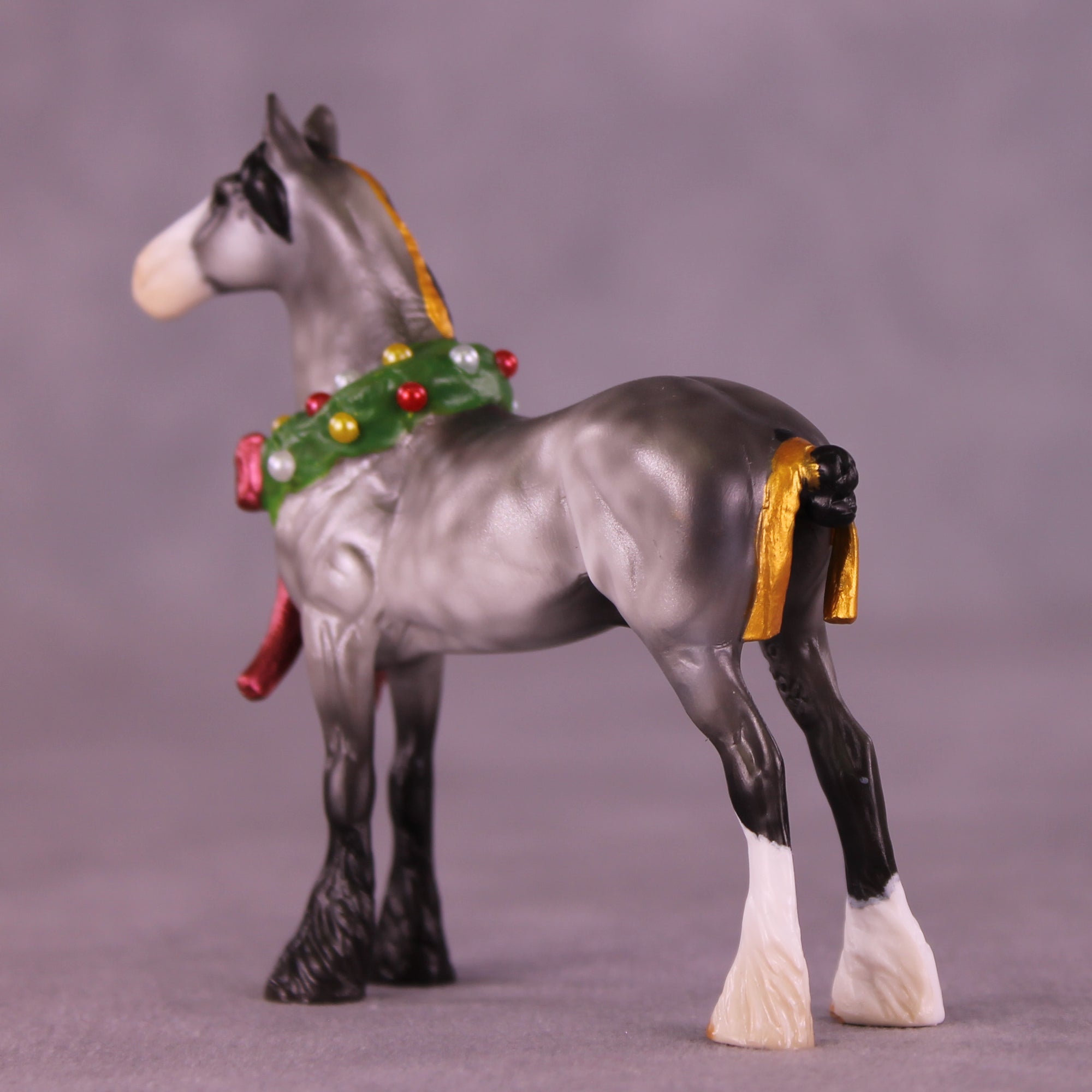 Jingle Bells OOAK EFCM Chip Standing Drafter by Kristen Cermele GS1225