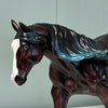 Wrapped In Denim OOAK Dark Bay Splash with Dyed Blue Streaks In Mane Remy By Ashley Palmer EQ24