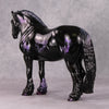 Night Time Noel OOAK Galaxy Purple Nebula Deco Heavy Draft By Ashley Palmer HS24