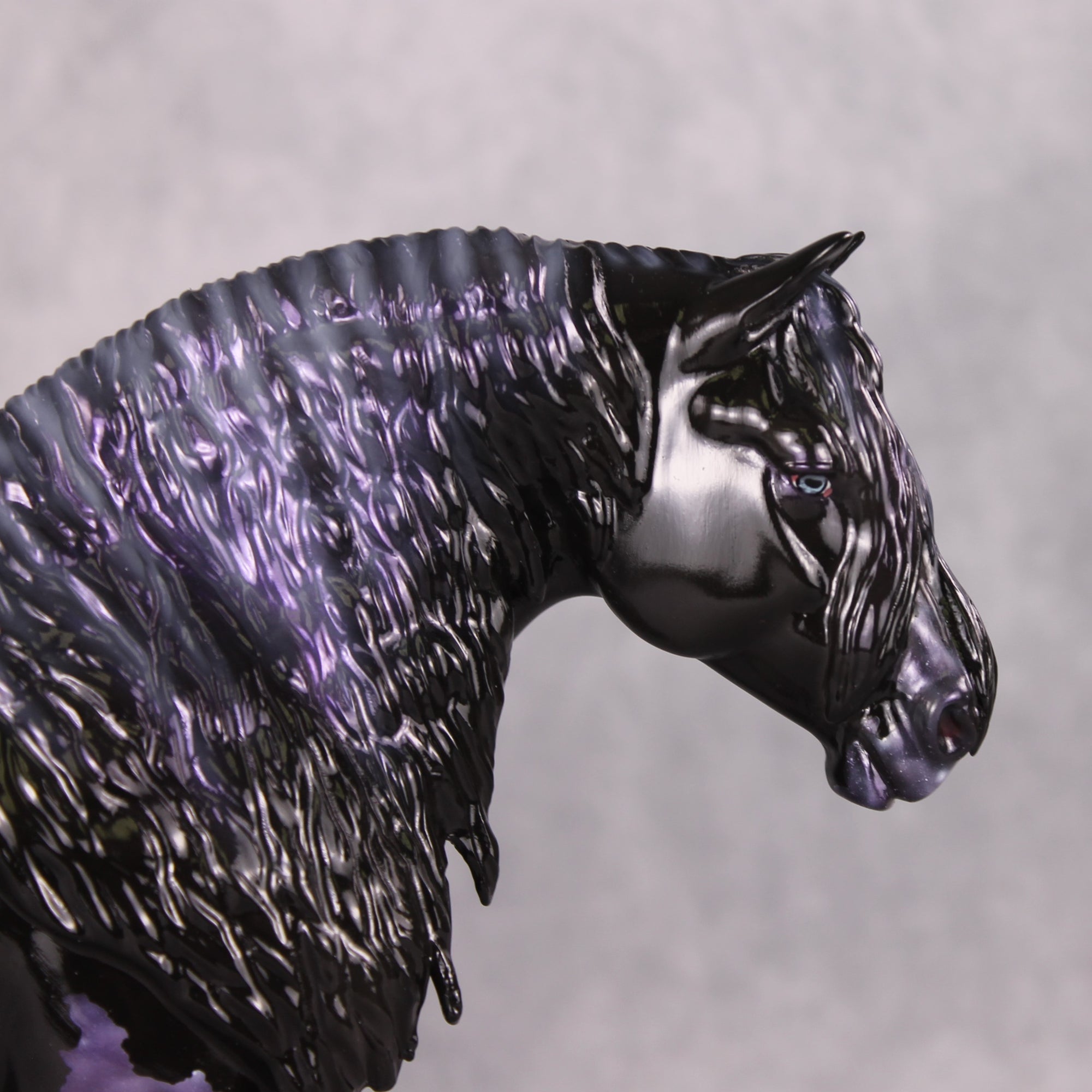 Night Time Noel OOAK Galaxy Purple Nebula Deco Heavy Draft By Ashley Palmer HS24