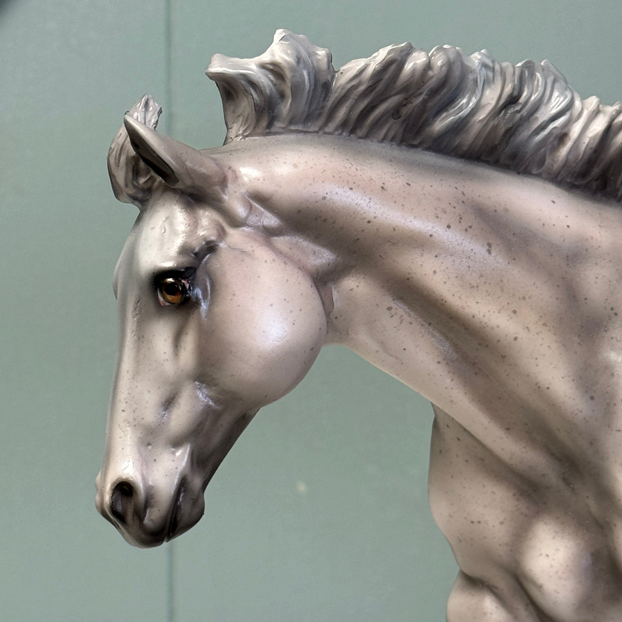 Airport Prosecco OOAK Fleabitten Grey Remy By Julie Keim EQ24