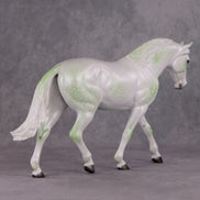 Evergreen OOAK Pearl Dappled Green Going Grey Irish Draught By Ellen Robbins HS24