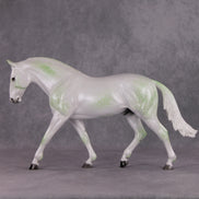 Evergreen OOAK Pearl Dappled Green Going Grey Irish Draught By Ellen Robbins HS24