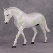 Evergreen OOAK Pearl Dappled Green Going Grey Irish Draught By Ellen Robbins HS24