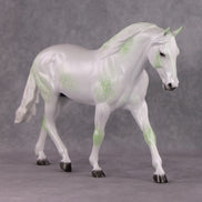 Evergreen OOAK Pearl Dappled Green Going Grey Irish Draught By Ellen Robbins HS24
