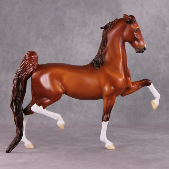 I Want What I Want OOAK Dappled Chestnut American Saddlebred By Ellen Robbins HS24