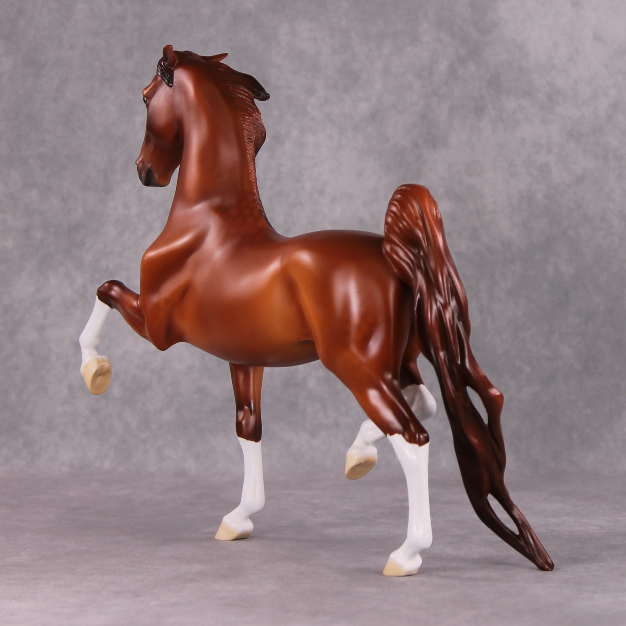 I Want What I Want OOAK Dappled Chestnut American Saddlebred By Ellen Robbins HS24