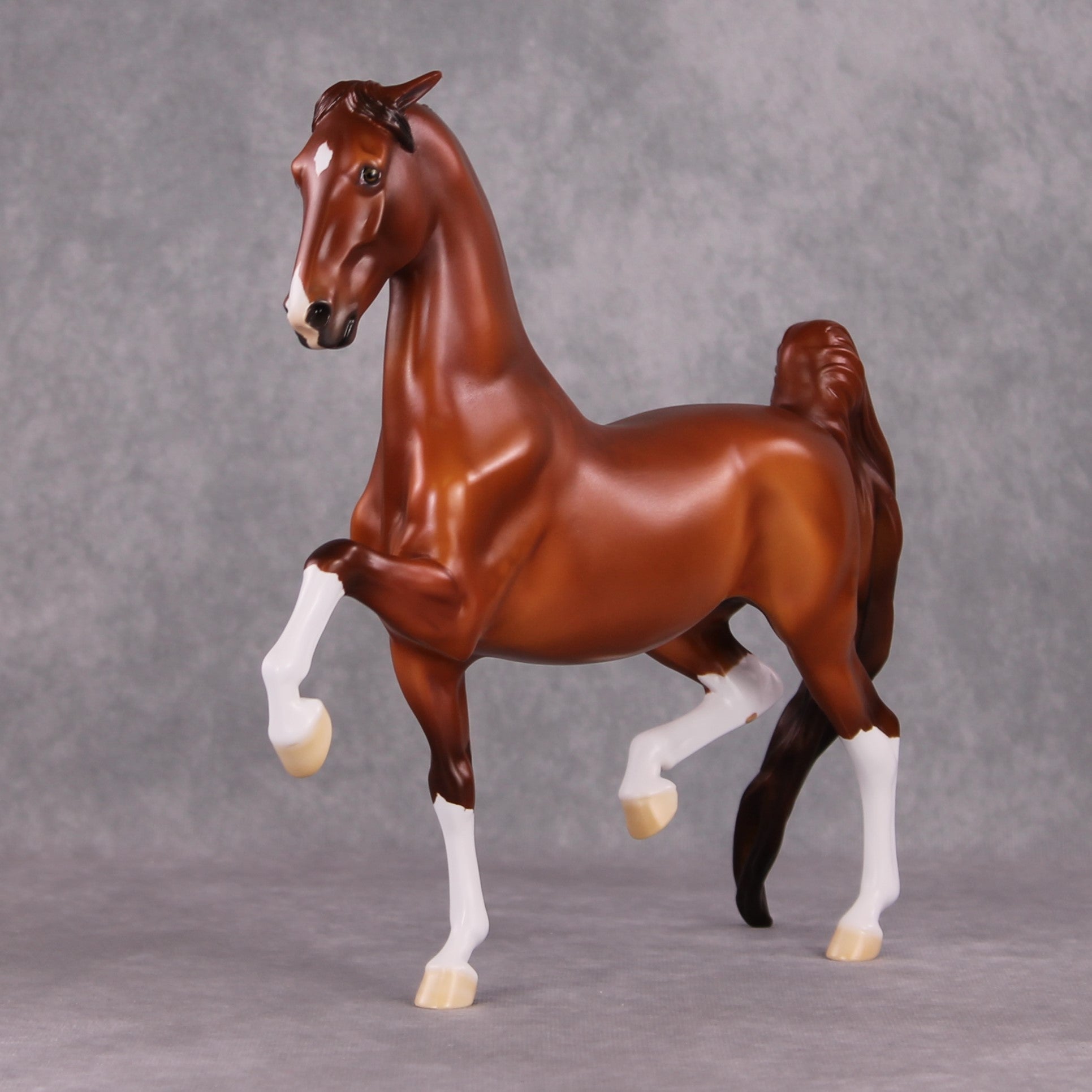 I Want What I Want OOAK Dappled Chestnut American Saddlebred By Ellen Robbins HS24
