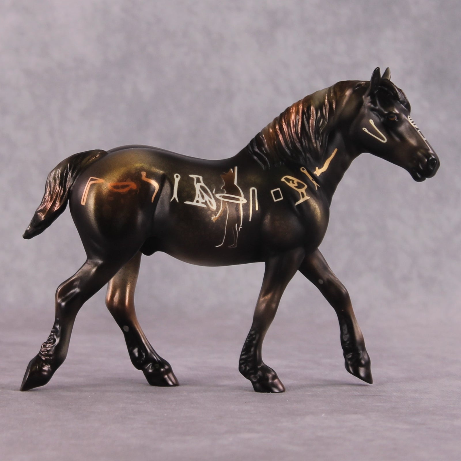 "Hieroglyphics" OOAK Pebble Draft By Kike Duarte SHCF25OS