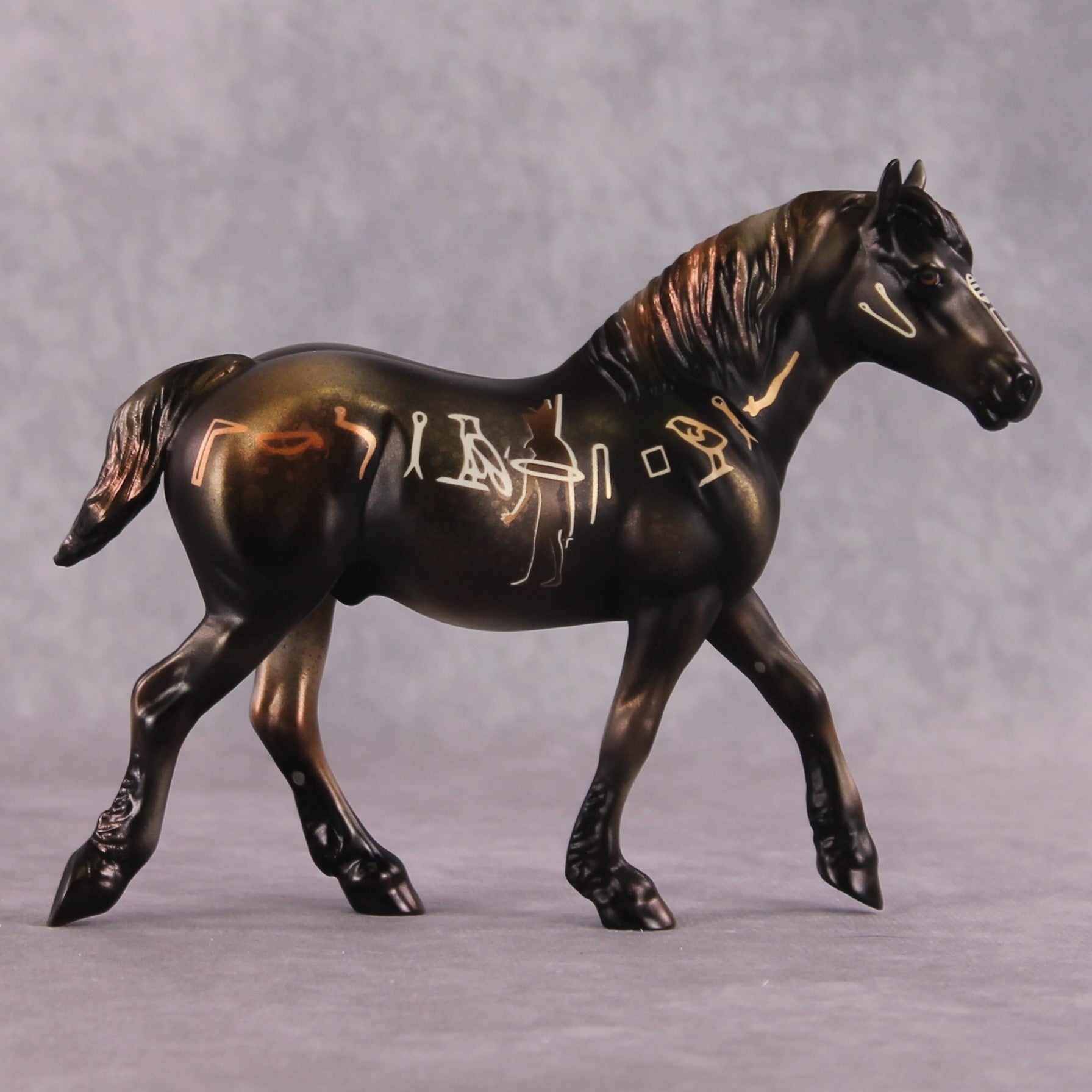 "Hieroglyphics" OOAK Pebble Draft By Kike Duarte SHCF25OS