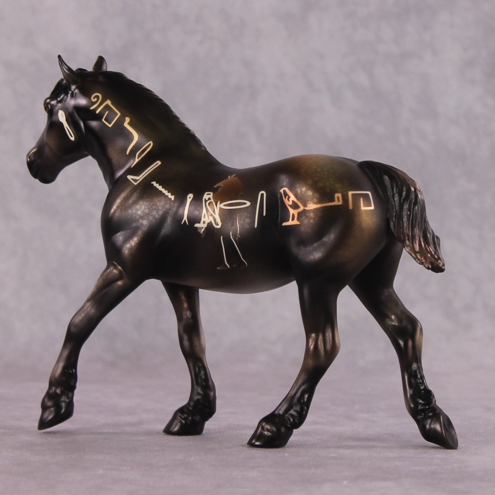 "Hieroglyphics" OOAK Pebble Draft By Kike Duarte SHCF25OS