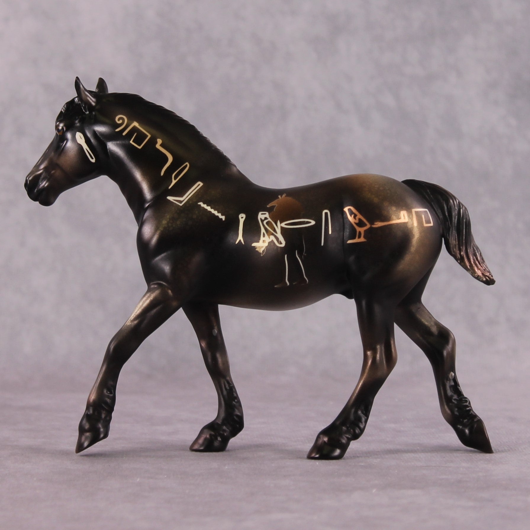 "Hieroglyphics" OOAK Pebble Draft By Kike Duarte SHCF25OS