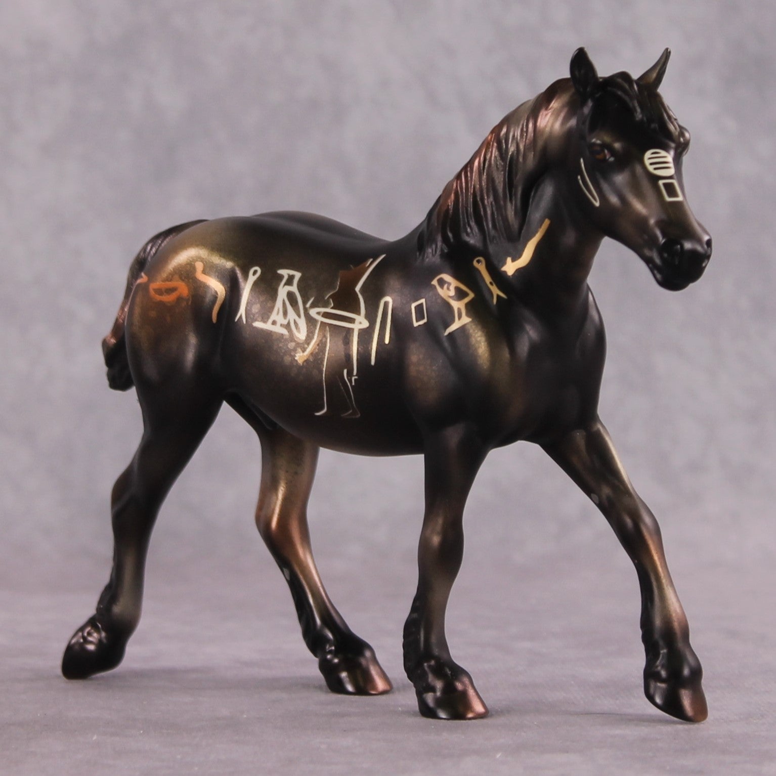 "Hieroglyphics" OOAK Pebble Draft By Kike Duarte SHCF25OS