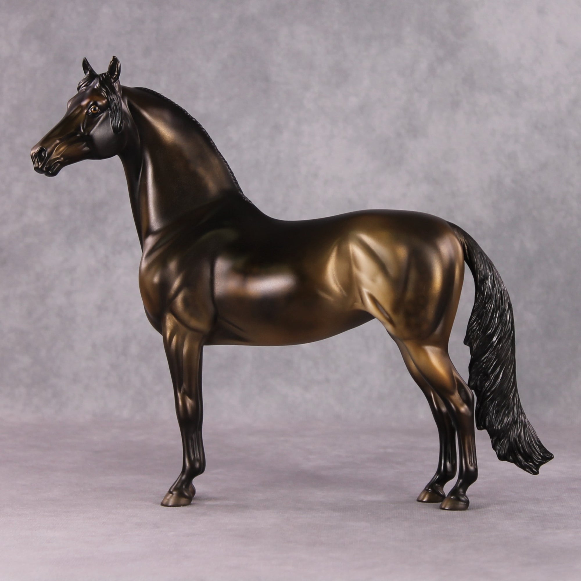 December Rest OOAK Dark Metallic Buckskin Morgan By Dawn Quick HS24