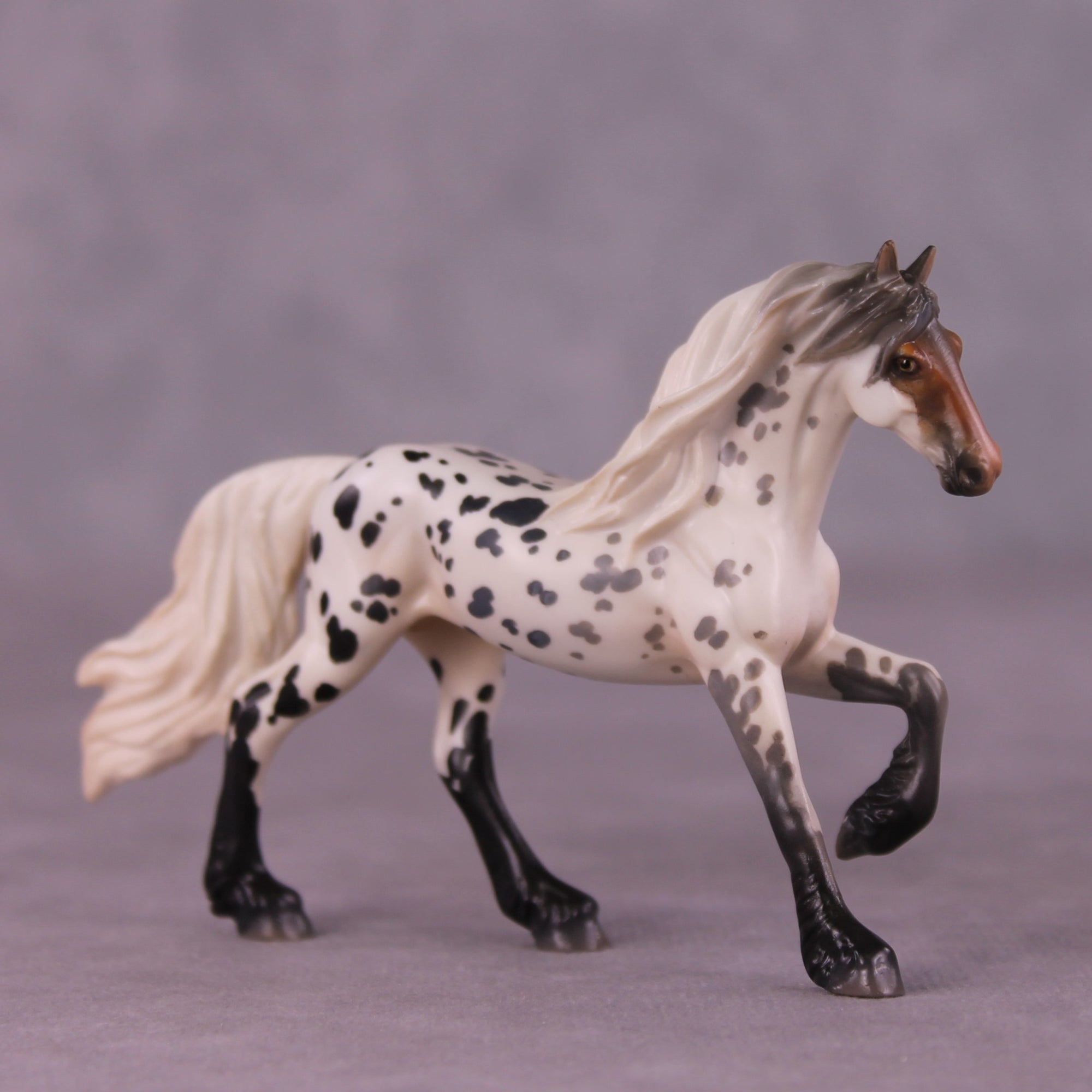 "Steve" OOAK Friesian Chip by Jess Hamill MS25