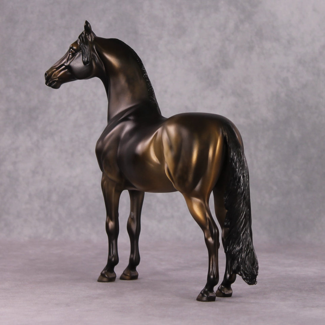 December Rest OOAK Dark Metallic Buckskin Morgan By Dawn Quick HS24