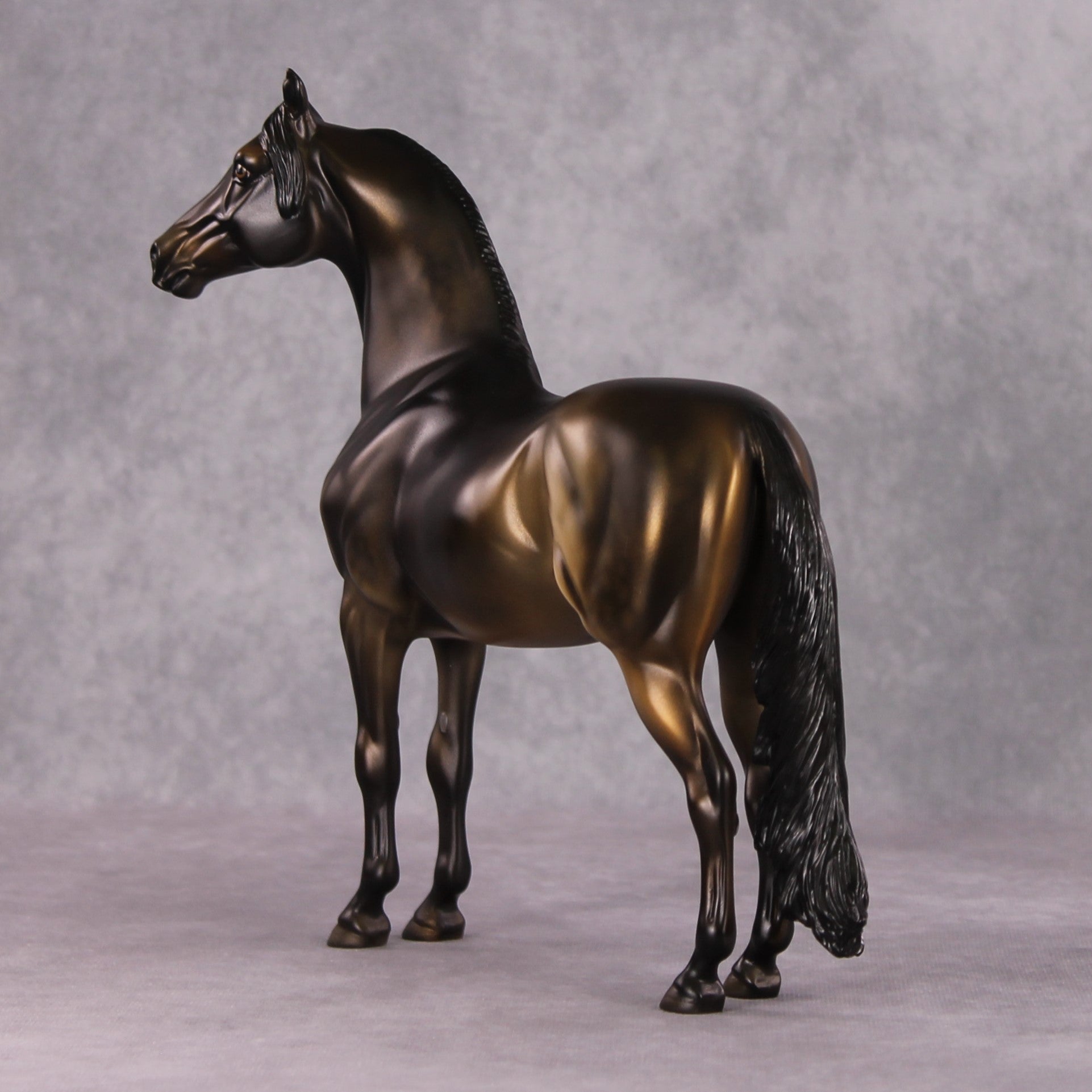 December Rest OOAK Dark Metallic Buckskin Morgan By Dawn Quick HS24