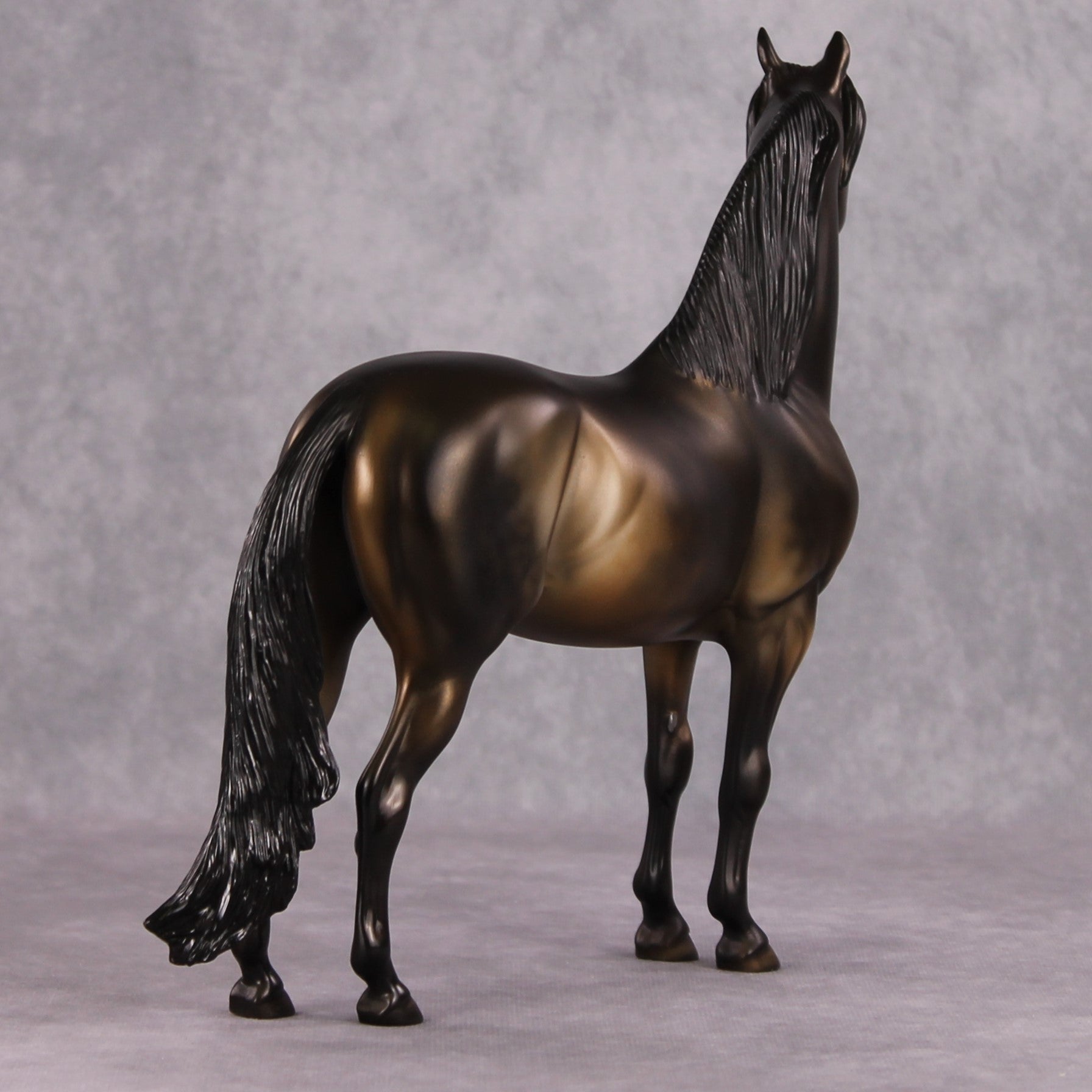 December Rest OOAK Dark Metallic Buckskin Morgan By Dawn Quick HS24