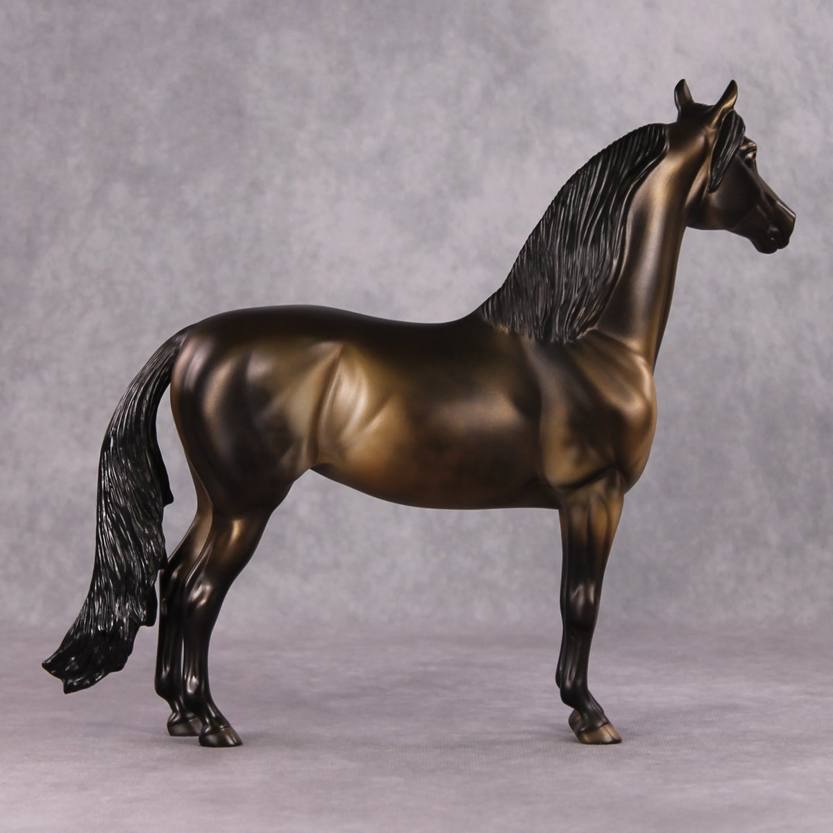 December Rest OOAK Dark Metallic Buckskin Morgan By Dawn Quick HS24
