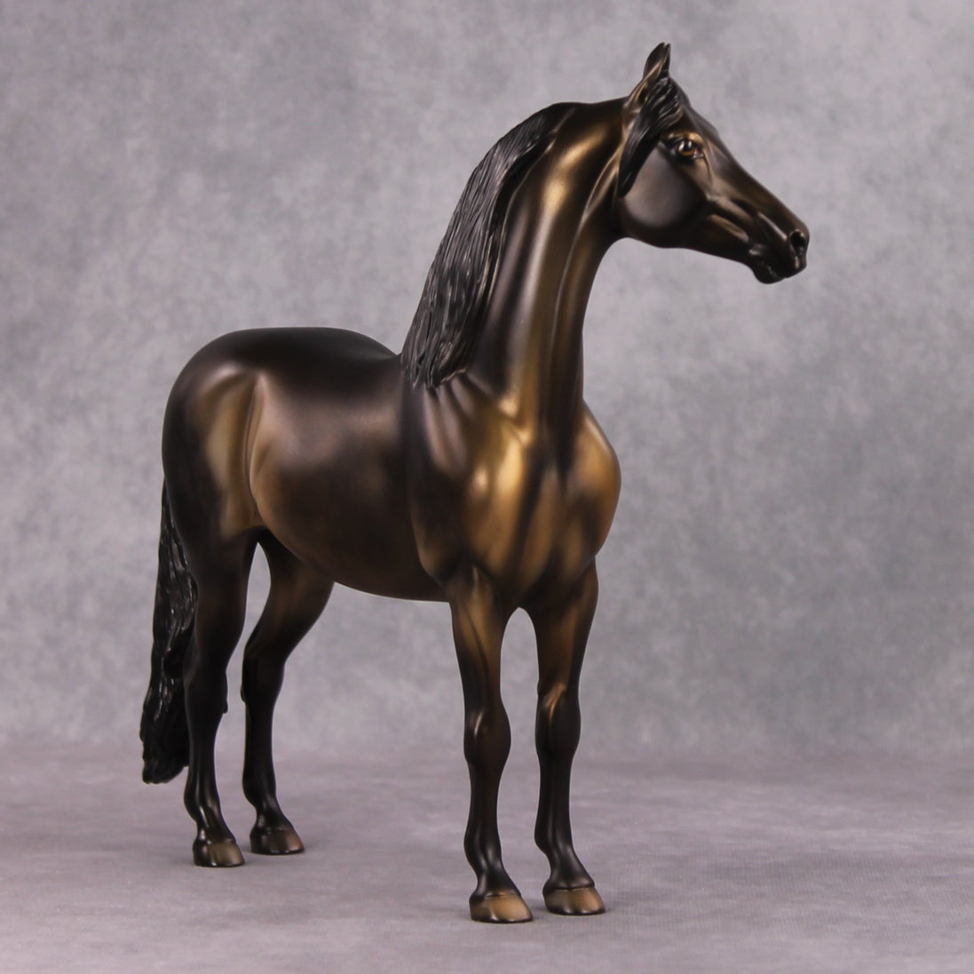 December Rest OOAK Dark Metallic Buckskin Morgan By Dawn Quick HS24