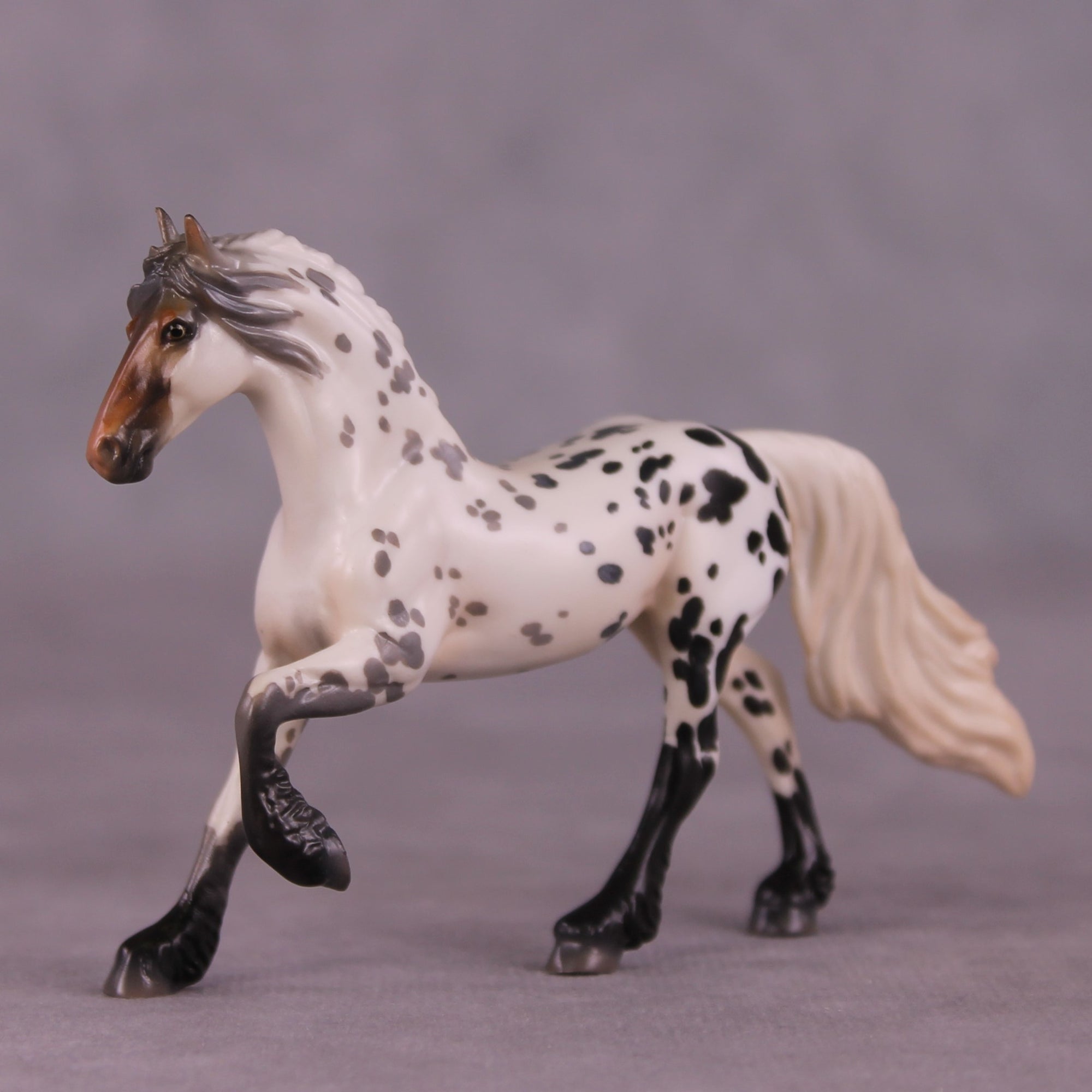 "Steve" OOAK Friesian Chip by Jess Hamill MS25
