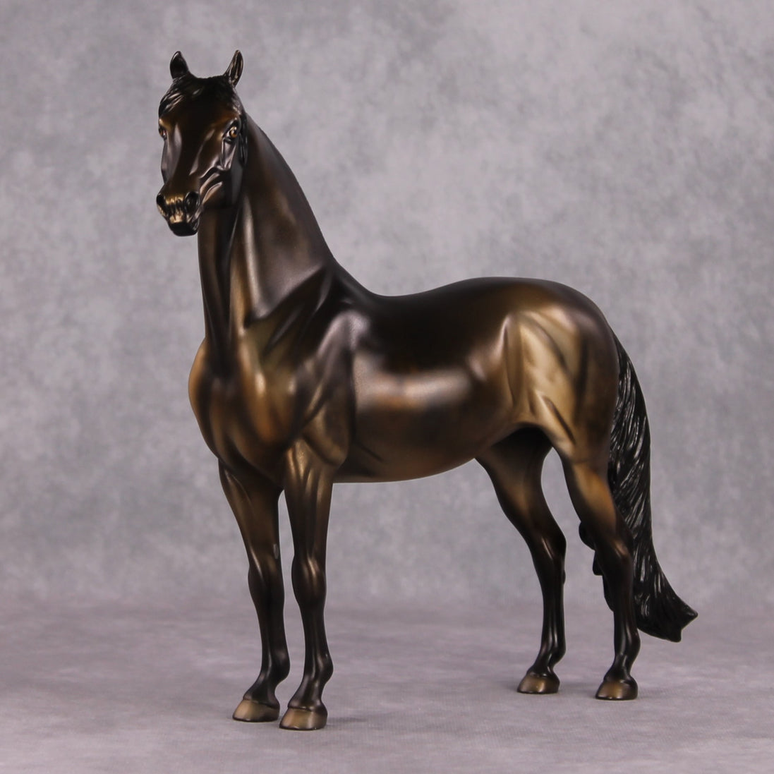 December Rest OOAK Dark Metallic Buckskin Morgan By Dawn Quick HS24