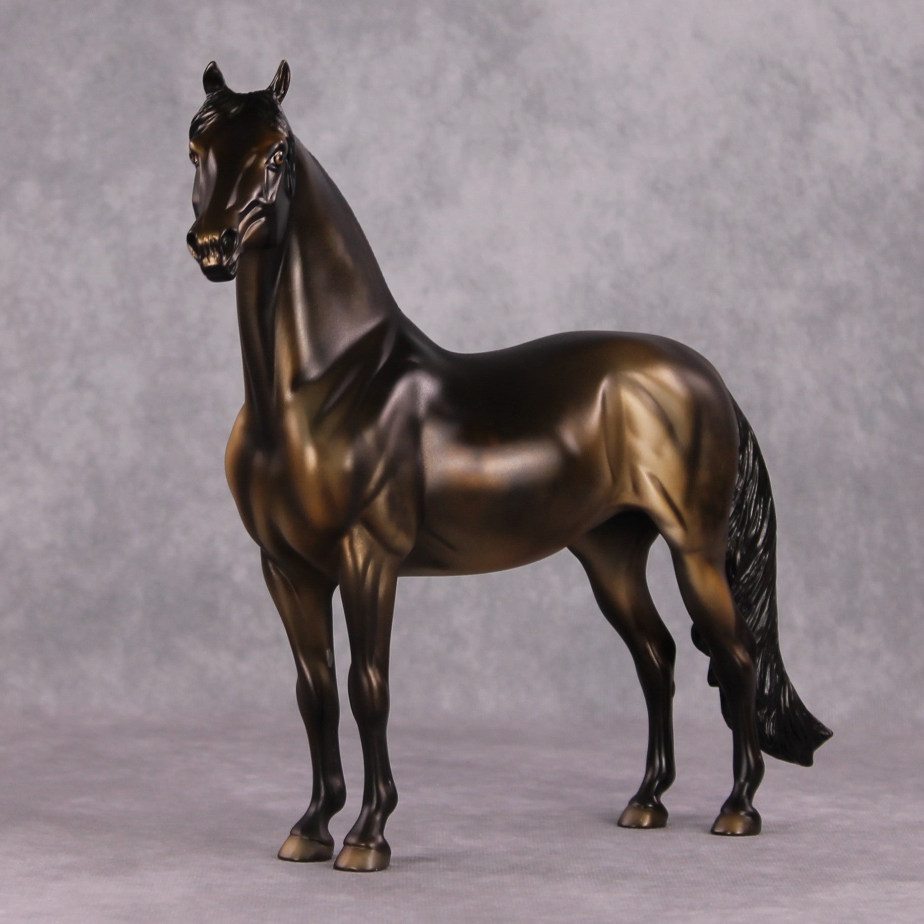 December Rest OOAK Dark Metallic Buckskin Morgan By Dawn Quick HS24