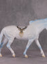Reindeer Games OOAK Reindeer Blue Dappled Deco Irish Draught By Angela Marleau and Jess Hamill HS24