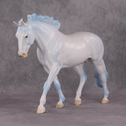 Reindeer Games OOAK Reindeer Blue Dappled Deco Irish Draught By Angela Marleau and Jess Hamill HS24