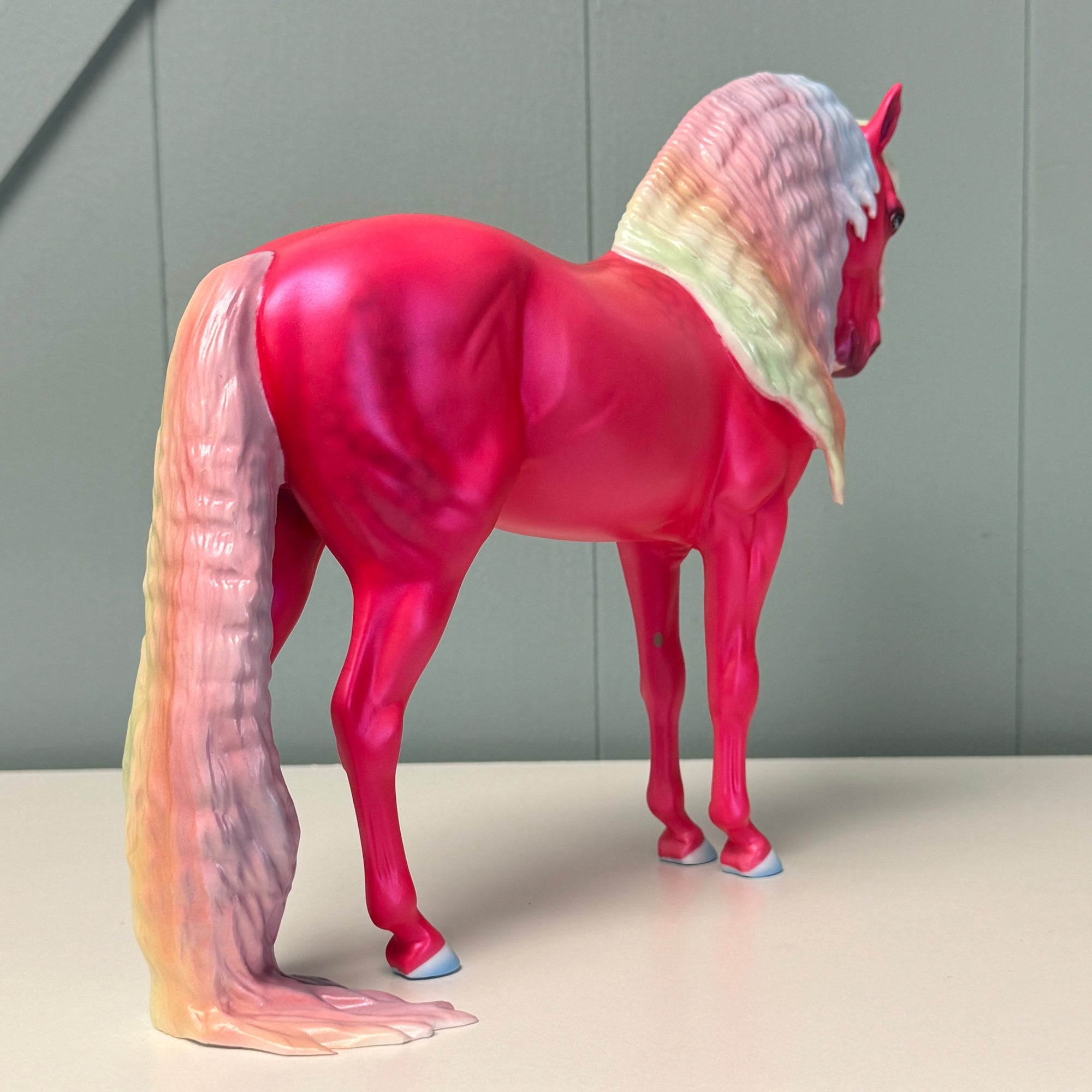 Mojo Dojo Rainbow Man Run LE-10 Deco Pink &amp; Pastel Rainbow Andalusian By Ellen Robbins and Ashley Palmer