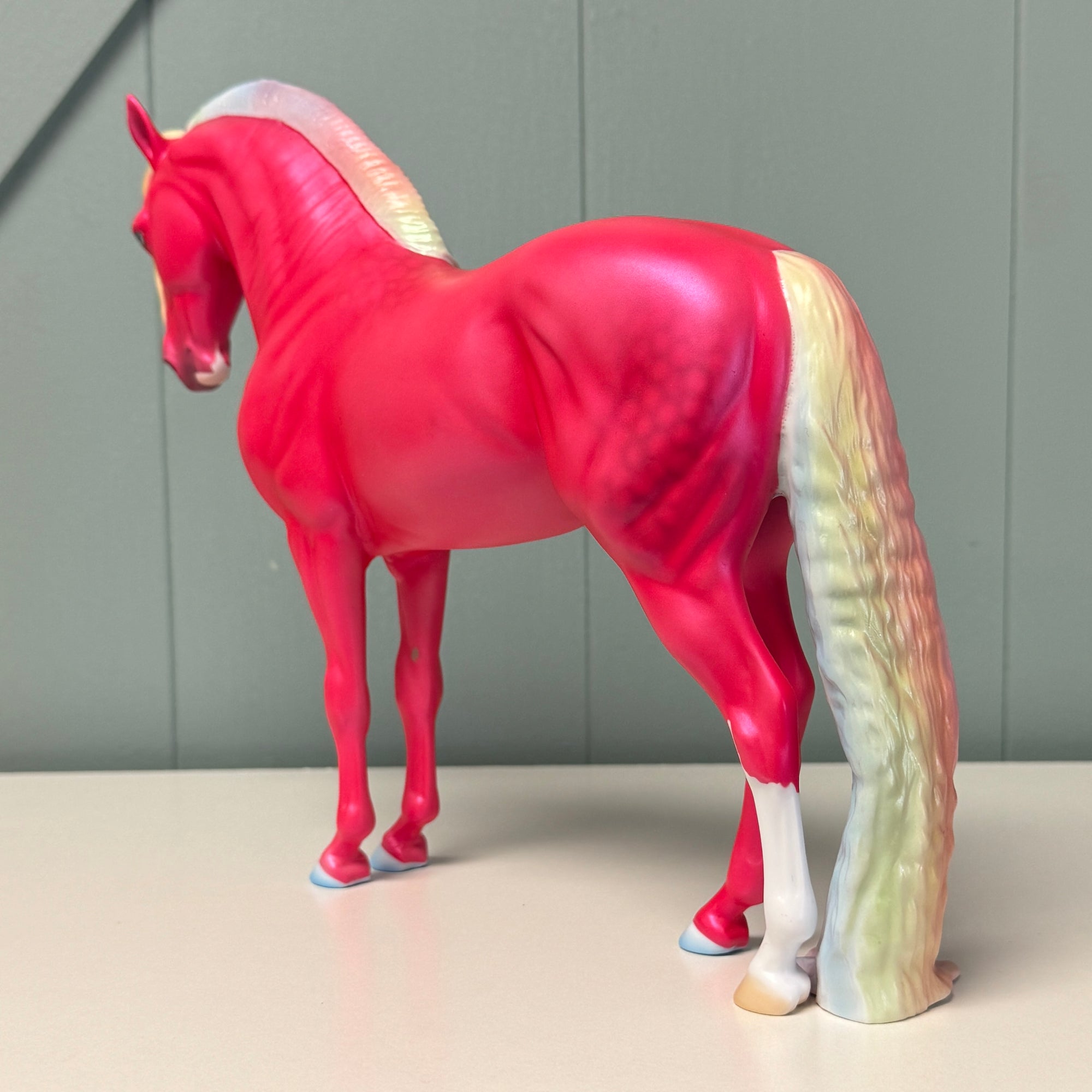 Mojo Dojo Rainbow Man Run LE-10 Deco Pink &amp; Pastel Rainbow Andalusian By Ellen Robbins and Ashley Palmer