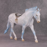 Reindeer Games OOAK Reindeer Blue Dappled Deco Irish Draught By Angela Marleau and Jess Hamill HS24