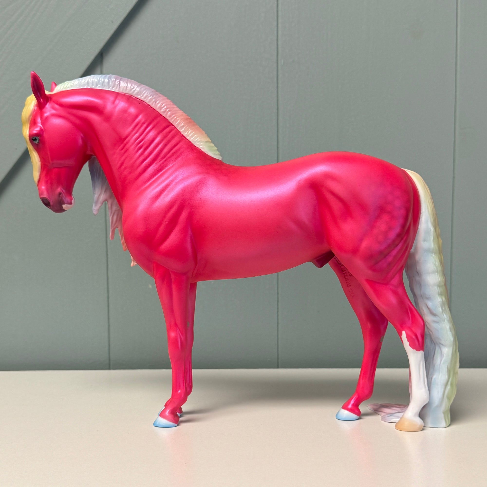 Mojo Dojo Rainbow Man Run LE-10 Deco Pink &amp; Pastel Rainbow Andalusian By Ellen Robbins and Ashley Palmer