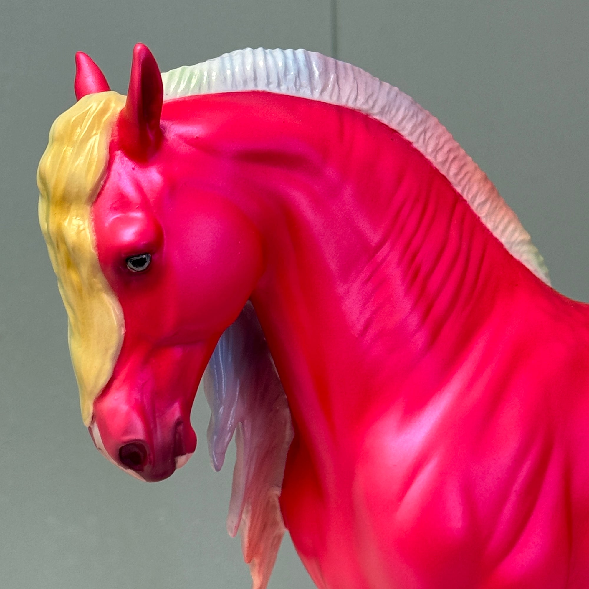 Mojo Dojo Rainbow Man Run LE-10 Deco Pink &amp; Pastel Rainbow Andalusian By Ellen Robbins and Ashley Palmer