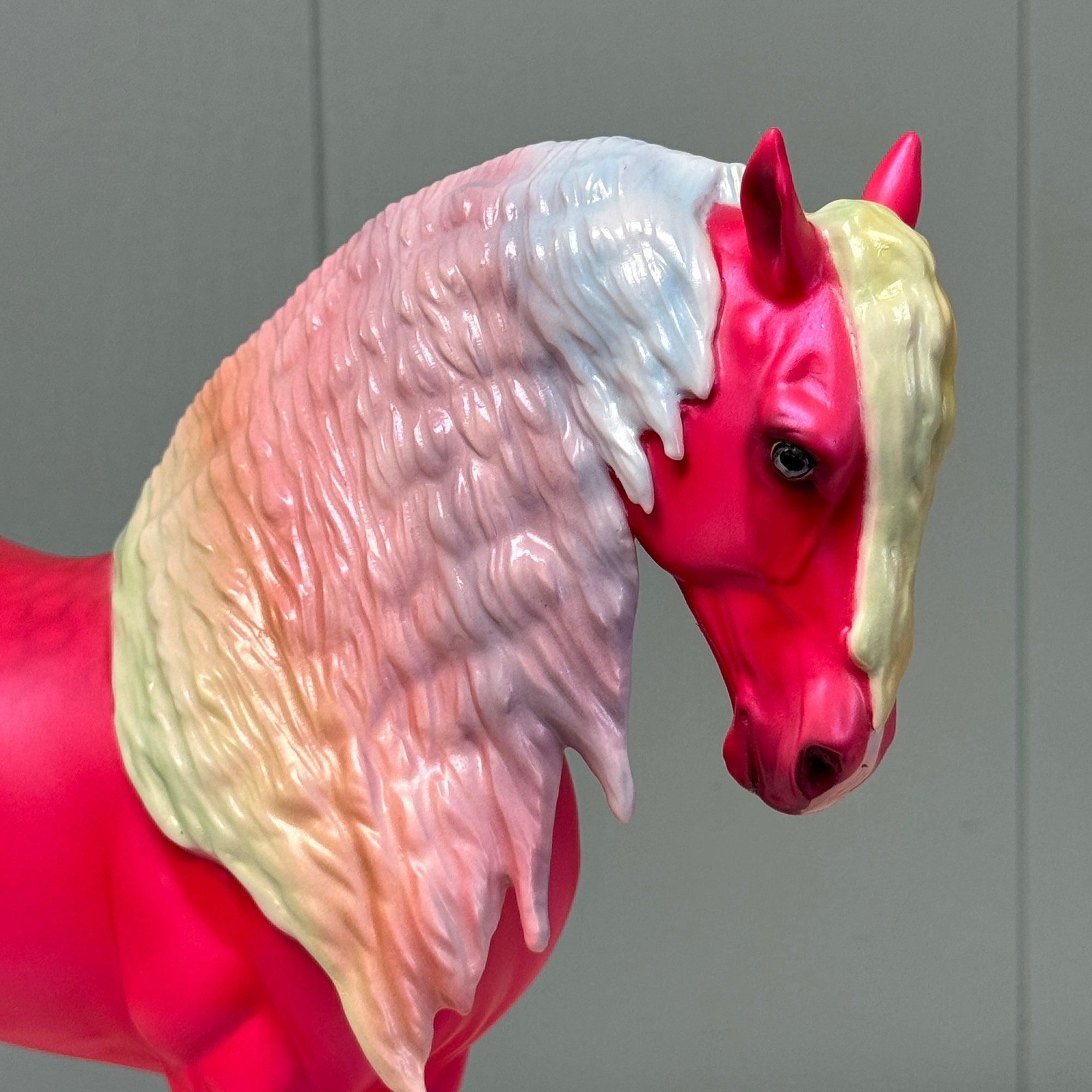 Mojo Dojo Rainbow Man Run LE-10 Deco Pink &amp; Pastel Rainbow Andalusian By Ellen Robbins and Ashley Palmer