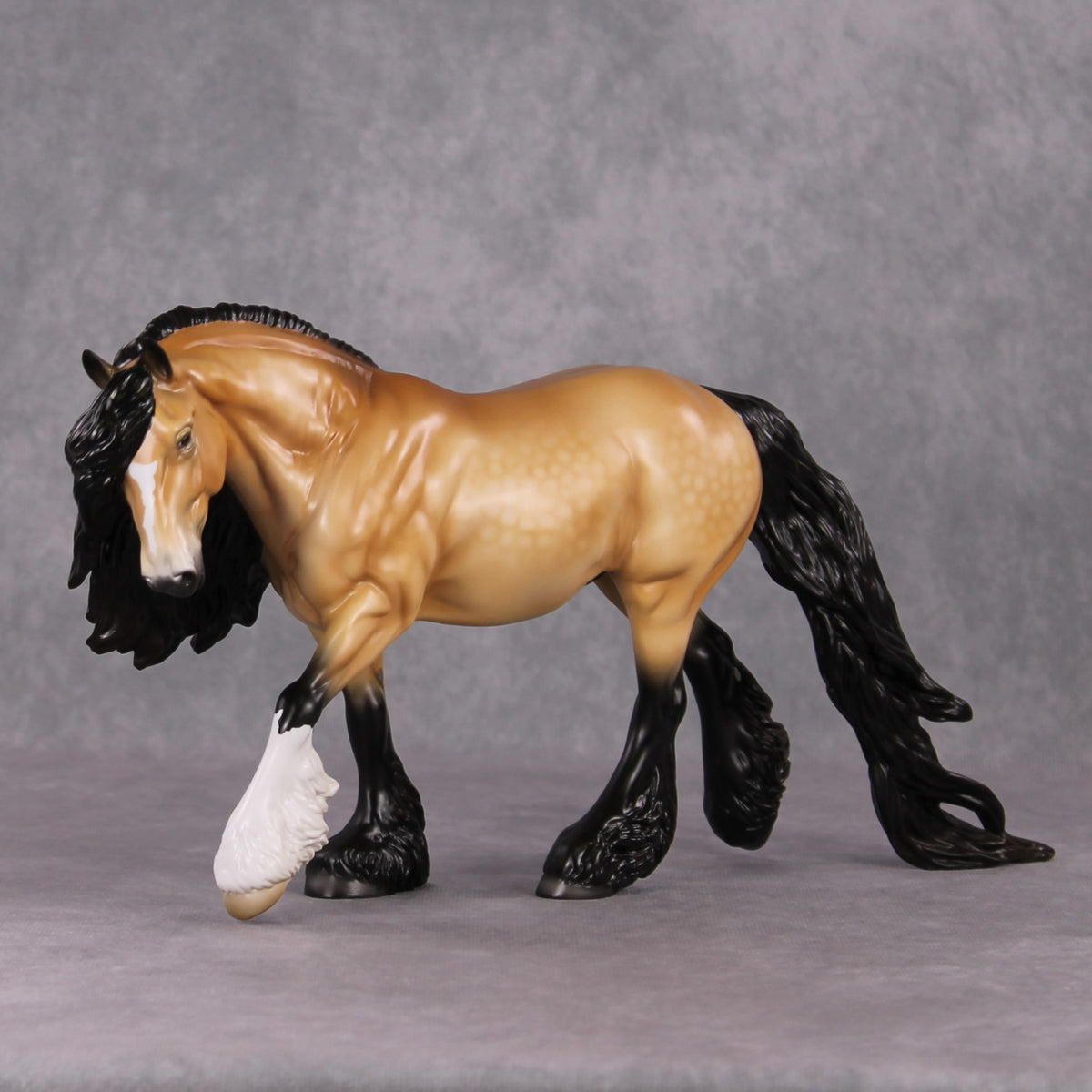 Leo OOAK Dappled Buckskin Irish Cob By Angela Marleau HS24