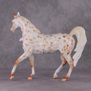 Hot N Cold (Set of Two) OOAK Blue, Red & Orange Pearl Leopard Appaloosa Arab Mares By Ellen Robbins HS24