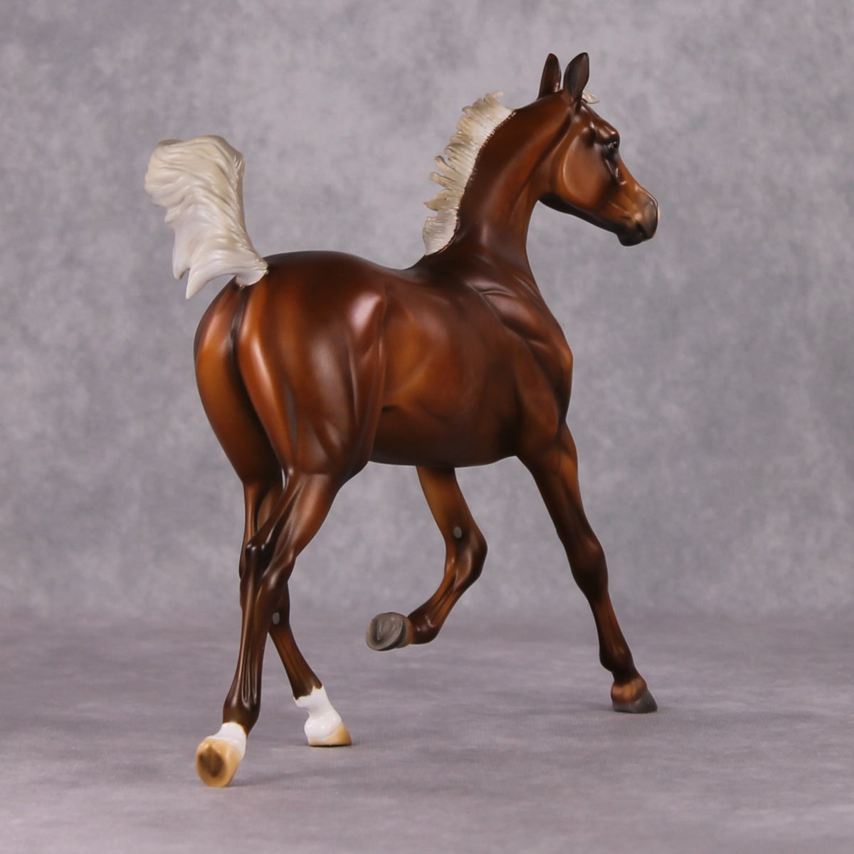 Girlfriend OOAK Dapple Chestnut W/ Flaxen Mane & Tail by Julie Kiem HS24