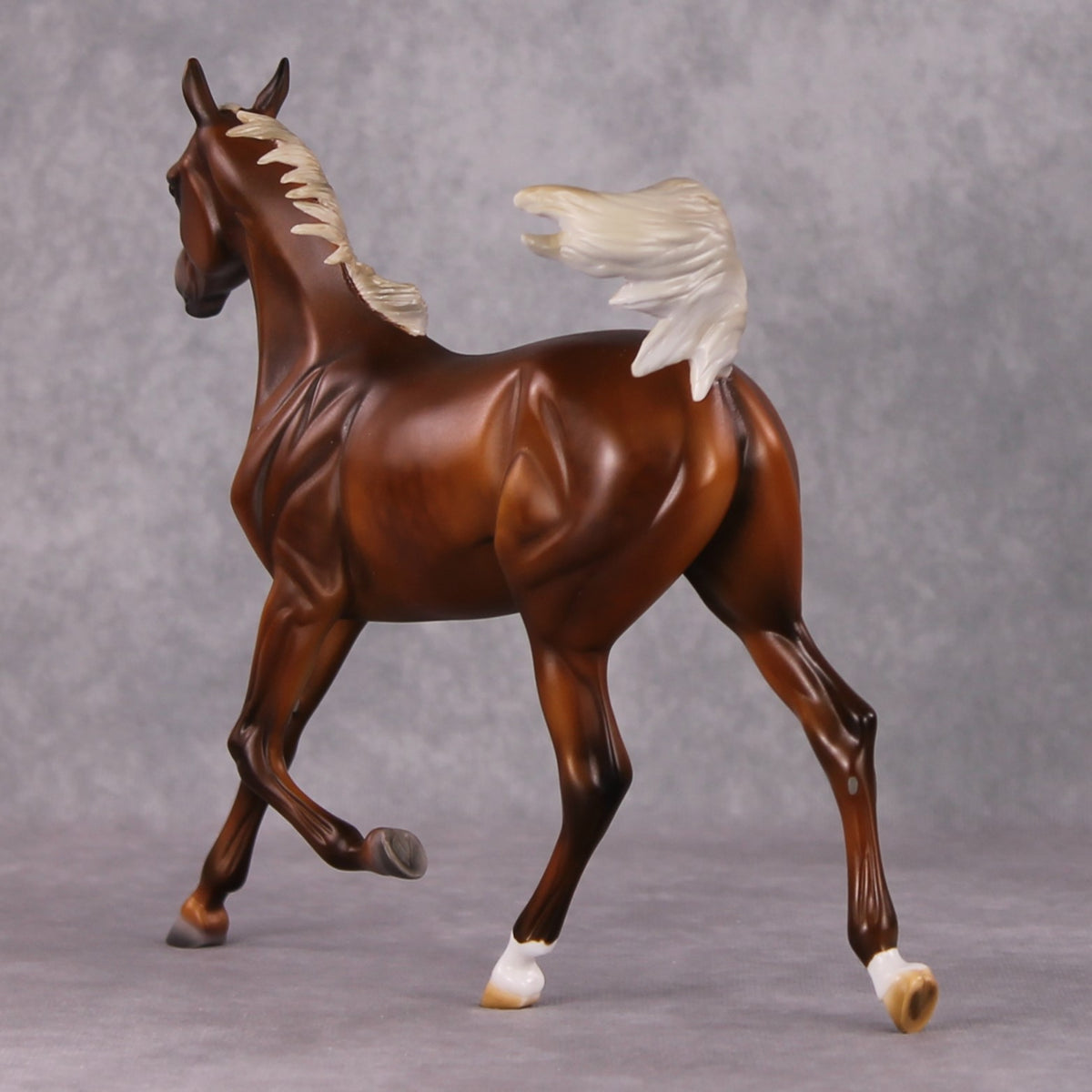 Girlfriend OOAK Dapple Chestnut W/ Flaxen Mane & Tail by Julie Kiem HS24