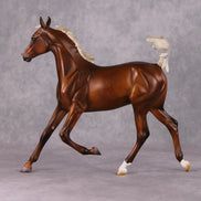 Girlfriend OOAK Dapple Chestnut W/ Flaxen Mane & Tail by Julie Kiem HS24