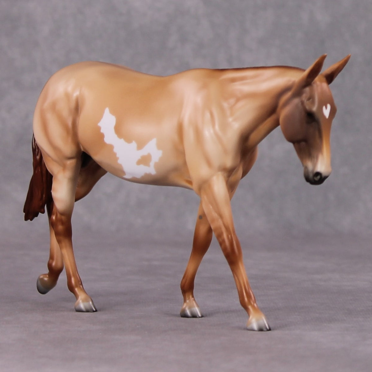 Lil Butterscotch LE-5 Red Dun Overo Mule Pebble By Angela Marleau Holiday Sale Run HS24