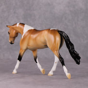 Small Chance OOAK Brindle Tobiano Warmblood Pebble By Ellen Robbins HS24