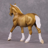 Gold Nugget OOAK Dark Palomino Draft Pebble By Ellen Robbins HS24