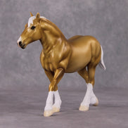 Gold Nugget OOAK Dark Palomino Draft Pebble By Ellen Robbins HS24