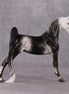 Myrrh OOAK Dapple Dark Grey Saddlebred Pebble By Ellen Robbins HS24
