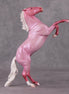 Peppermint Snowball OOAK Pink Roan W/ Etched Hearts Deco Rearing Pebble By Ashley Palmer HS24